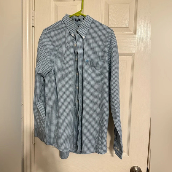 Izod men’s size large blue button up shirt - Picture 1 of 4